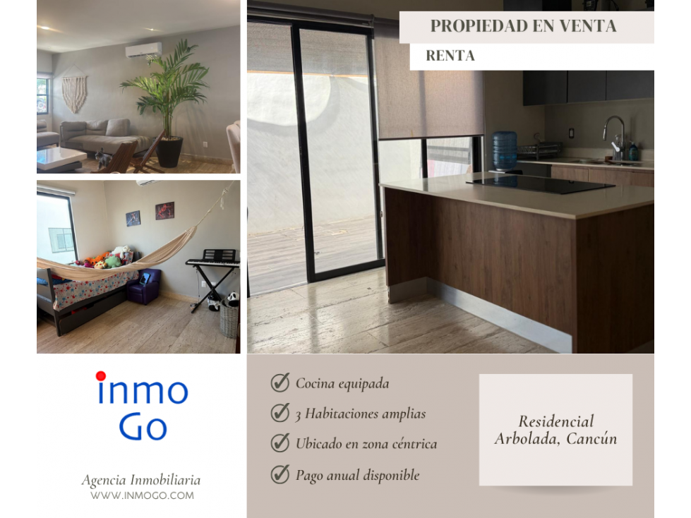 Casa en Venta / Renta Arbolada Cancun — foto 3