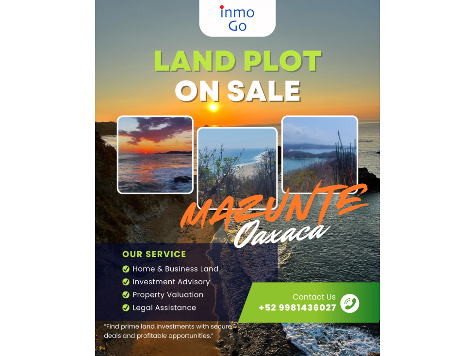Venta Terreno Mazunte Oaxaca $2.8 MDP 840 m2 - 1