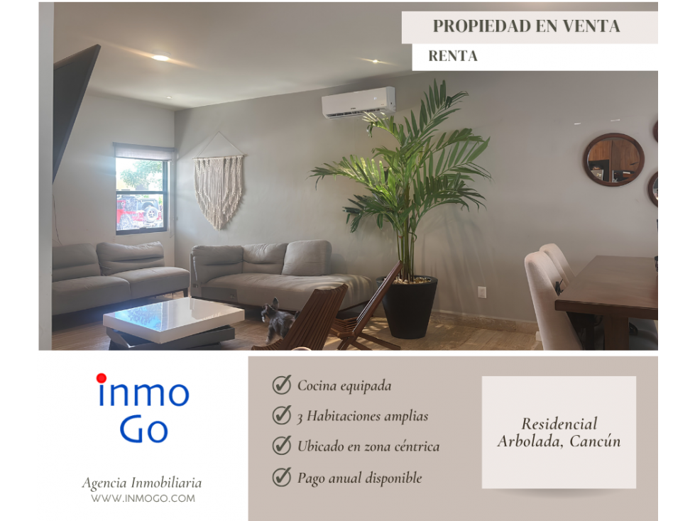 Casa en Venta / Renta Arbolada Cancun — foto 4