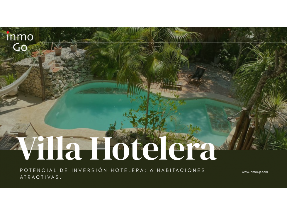Hotel Villa Tulum 8 habitaciones $9.5 MDP Venta / $55mil Renta - 1