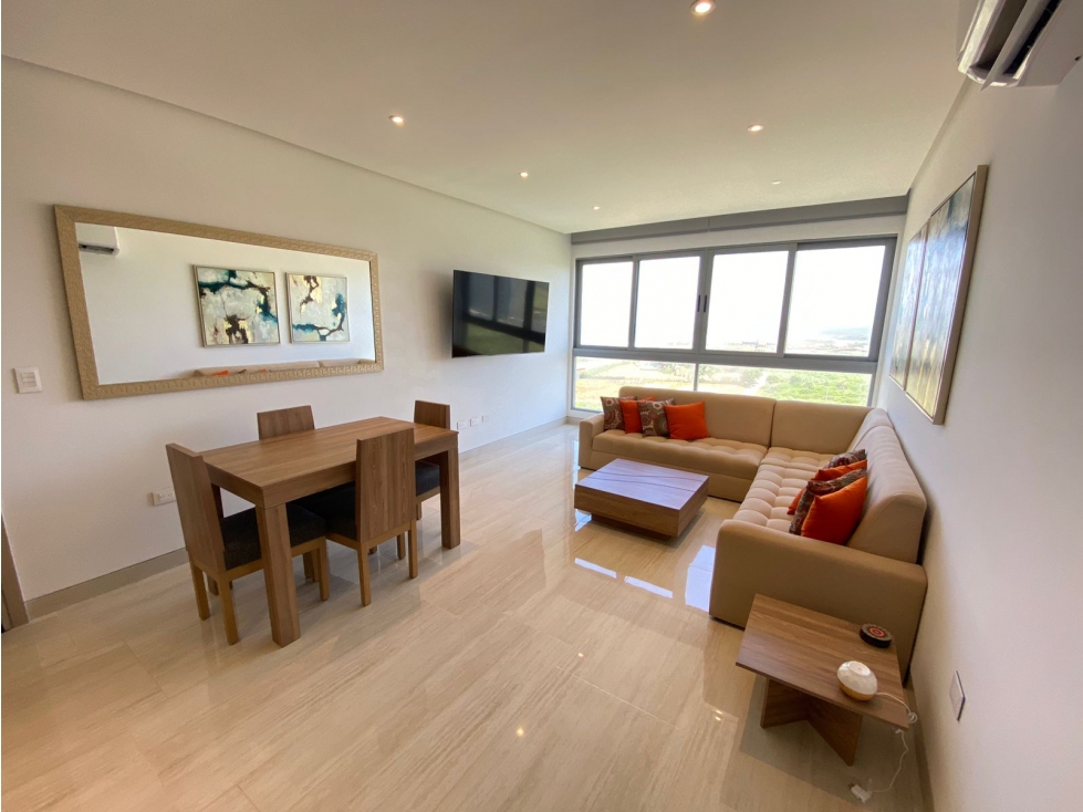 VENTA DE APARTAMENTO AMOBLADO.EN PUNTA ROCA
