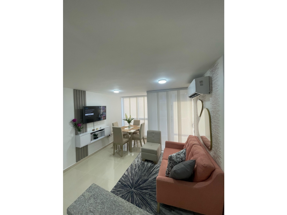 VENTA DE APARTAMENTO EN MIRAMAR AMOBLADO