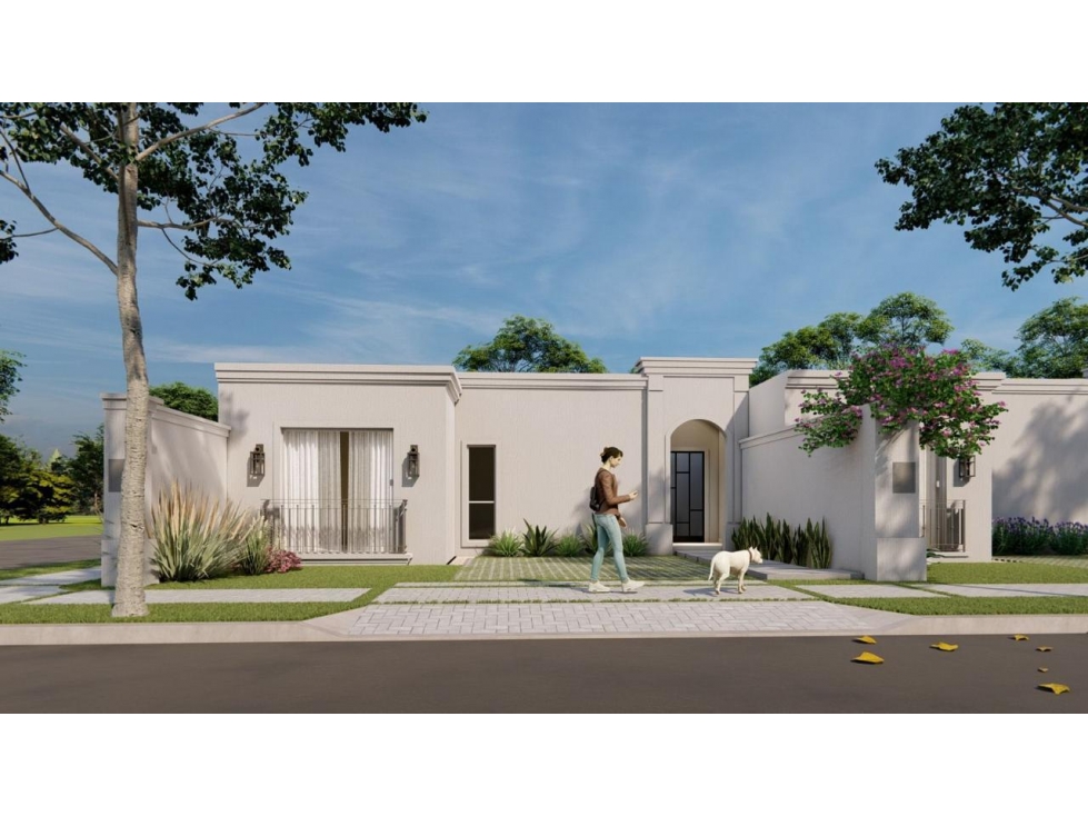 VENDO CASA DE 2 DORMITORIOS ESTILO TOSCANO EN LUQUE - 1