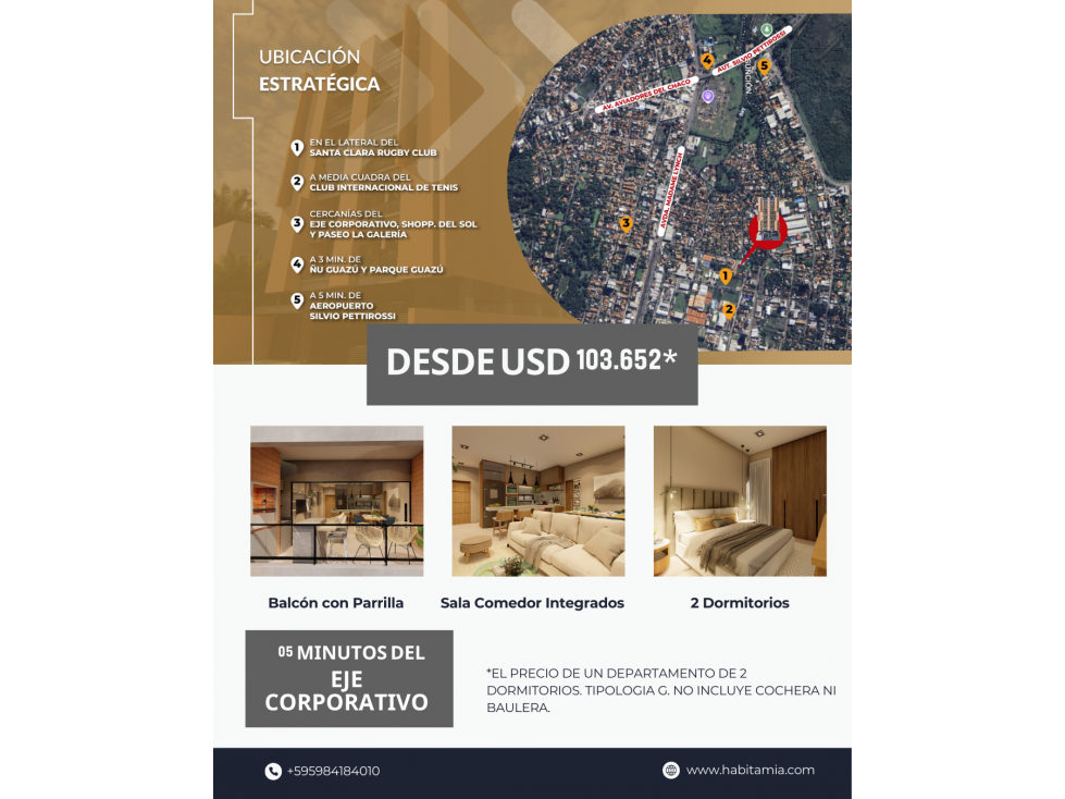 VENDO DEPARTAMENTOS DE 2 DORMITORIOS EN POZO — foto 3