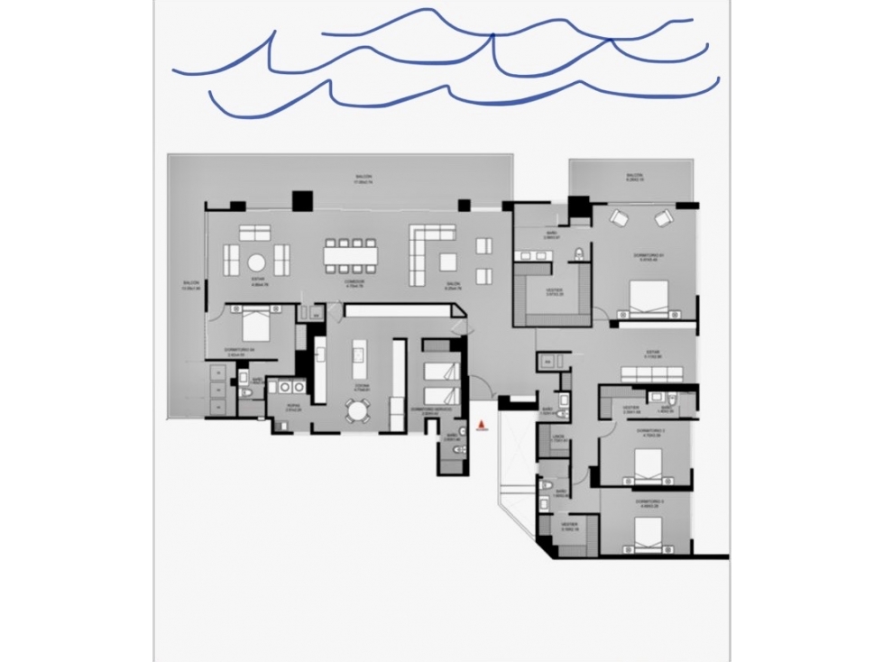 VENTA APARTAMENTO FRENTA AL MAR RODADERO SUR- SANTA MARTA — foto 2