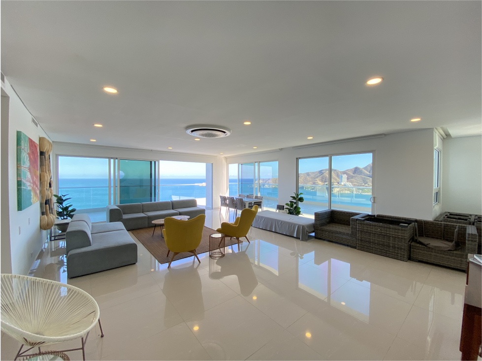 VENTA PH APARTAMENTO FRENTE AL MAR RODADERO SUR - SANTA MARTA — foto 3