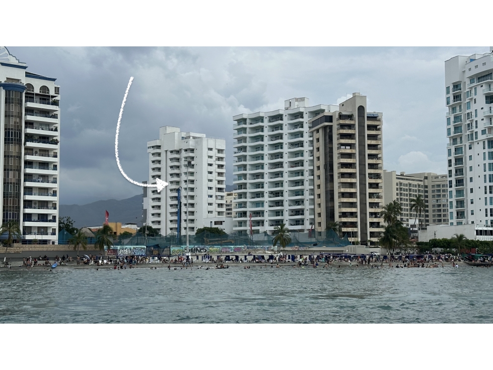 VENTA APARTAMENTO AMOBLADO CON VISTA AL MAR RODADERO SUR SANTA MARTA — foto 2
