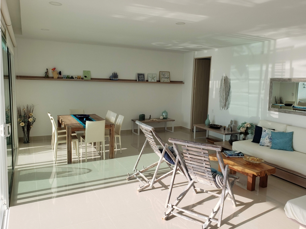 VENTA APARTAMENTO AMOBLADO FRENTE AL MAR - RODADERO SUR — foto 4
