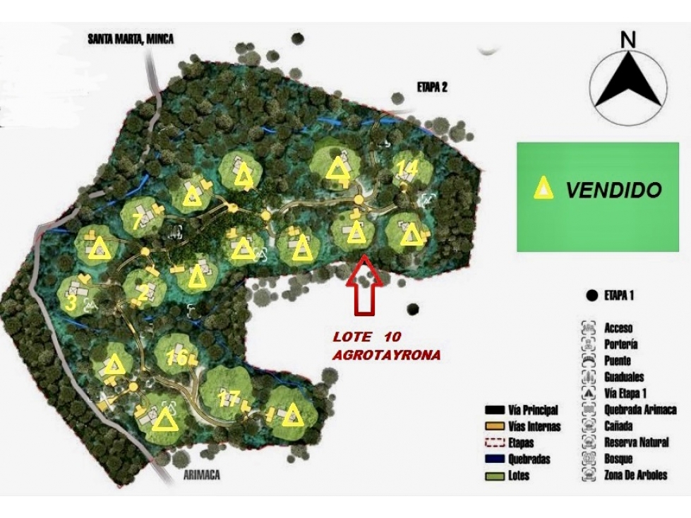 VENTA LOTE MINCA CONJUNTO CERRADO SIERRA NEVADA DE SANTA MARTA — foto 3