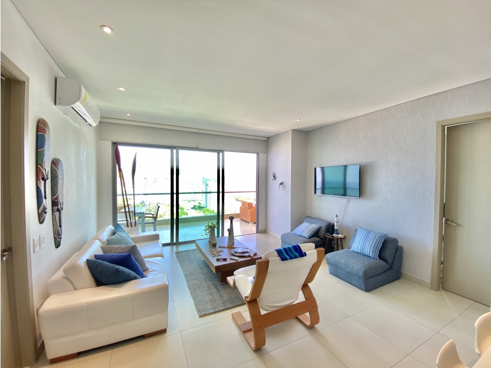 ARRIENDO APARTAMENTO AMOBLADO FRENTE AL MAR BELLO HORIZONTE — foto 2