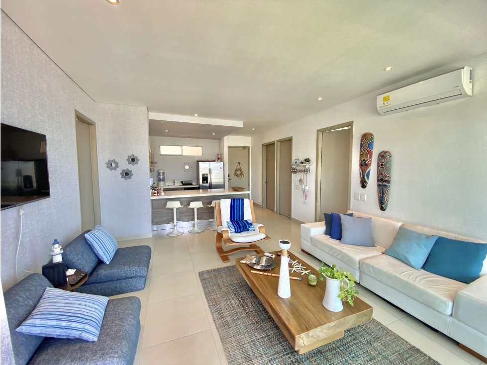 ARRIENDO APARTAMENTO AMOBLADO FRENTE AL MAR BELLO HORIZONTE — foto 5