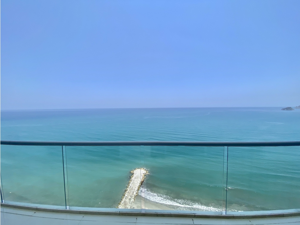 ARRIENDO APARTA-ESTUDIO AMOBLADO EN AMBAR OCEANIC VISTA FRONTAL AL MAR