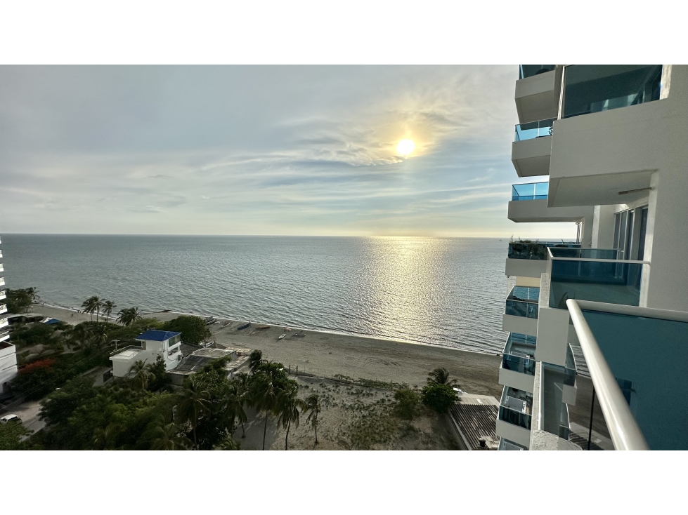 VENTA APARTAMENTO AMOBLADO FRENTE AL MAR - PLAYA SALGUERO SANTA MARTA