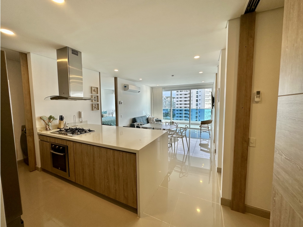 VENTA APARTAMENTO AMOBLADO FRENTE AL MAR - PLAYA SALGUERO SANTA MARTA — foto 5