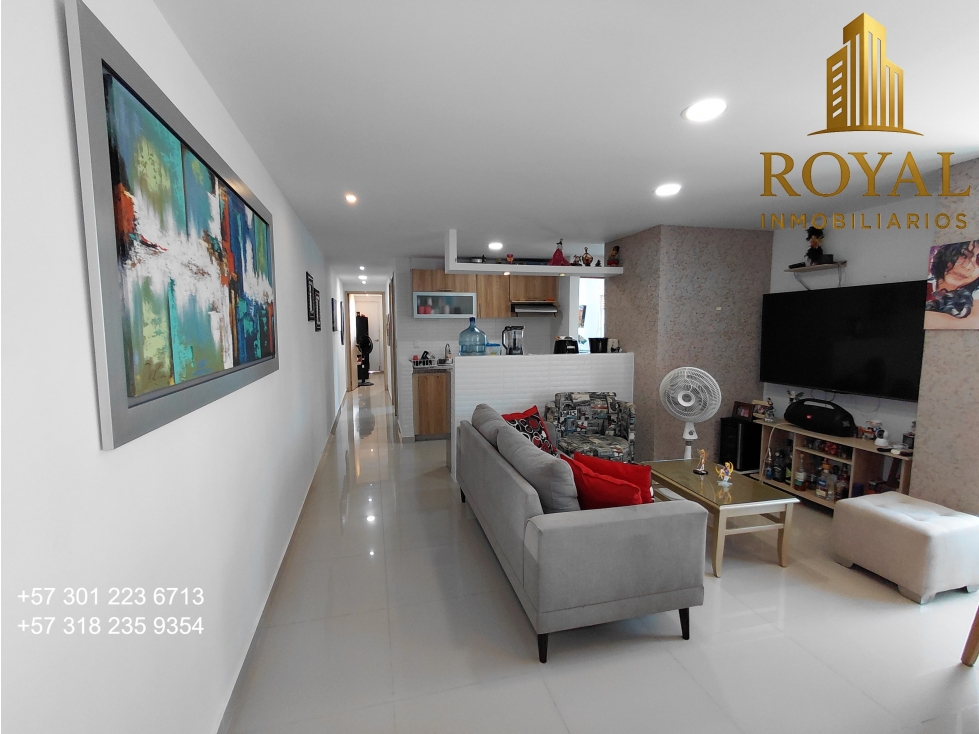ALTAMIRA, NORTE DE BARRANQUILLA, VENTA APARTAMENTO 70 METROS — foto 2