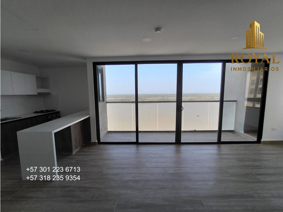VENTA APARTAMENTO NUEVO, MALECON BARRANQUILLA, 99.5 METROS — foto 3
