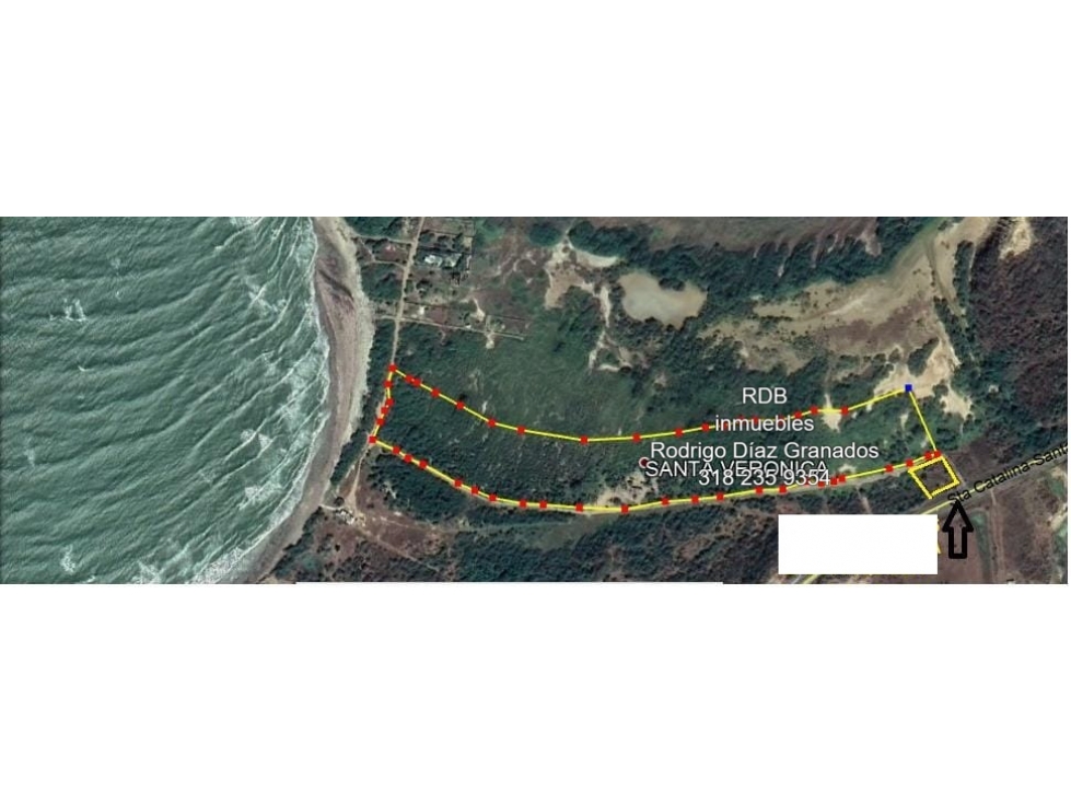 JUAN DE ACOSTA PUNTA MARINA ENSENADA FRAY DOMINGO LOTE 6.1 HECTAREAS - 6