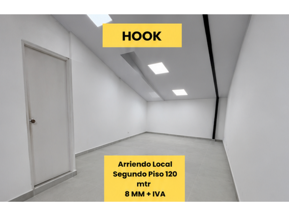 Arriendo Local 2 piso 120 mtrs Santa Paula