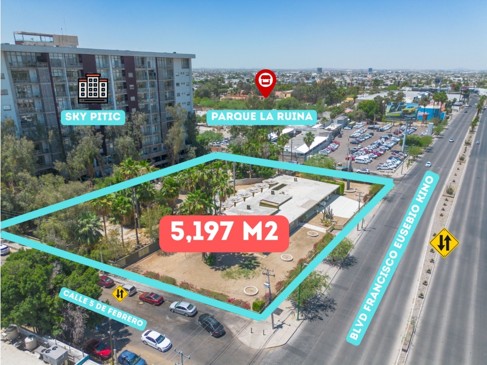 SE VENDE PROPIEDAD COMERCIAL 5197 m2 EN ZONA EXCLUSIVA DE HERMOSILLO — foto 3