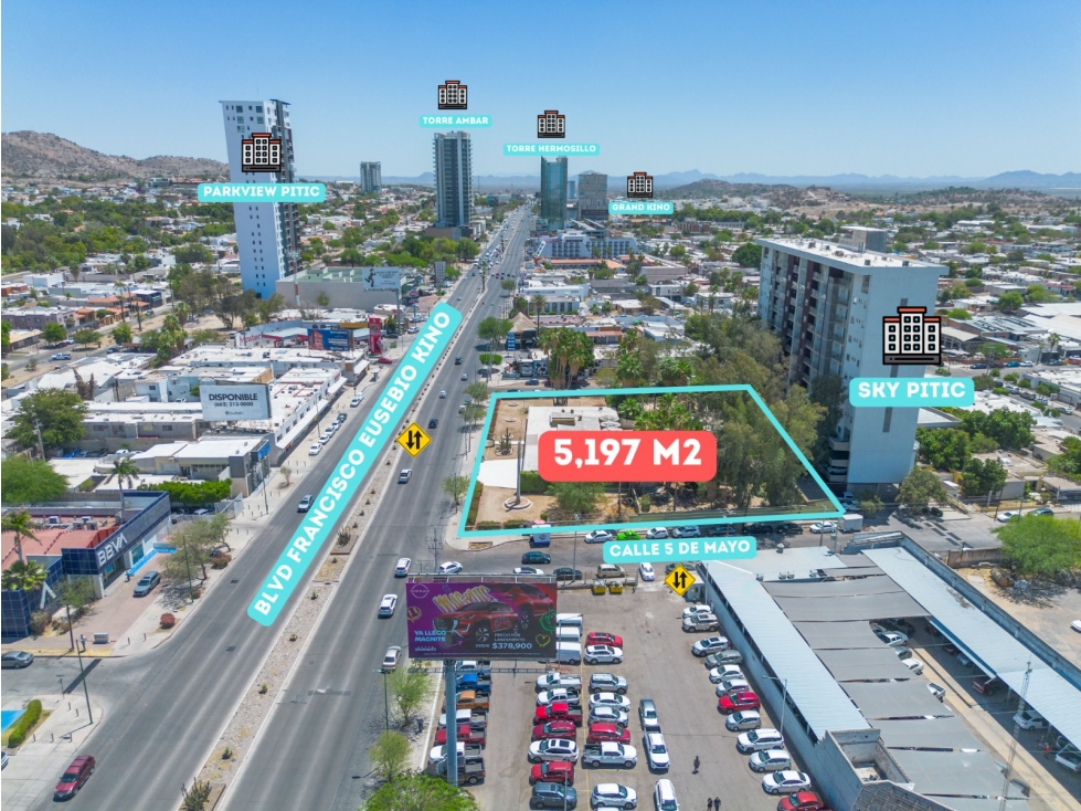 SE VENDE PROPIEDAD COMERCIAL 5197 m2 EN ZONA EXCLUSIVA DE HERMOSILLO — foto 5