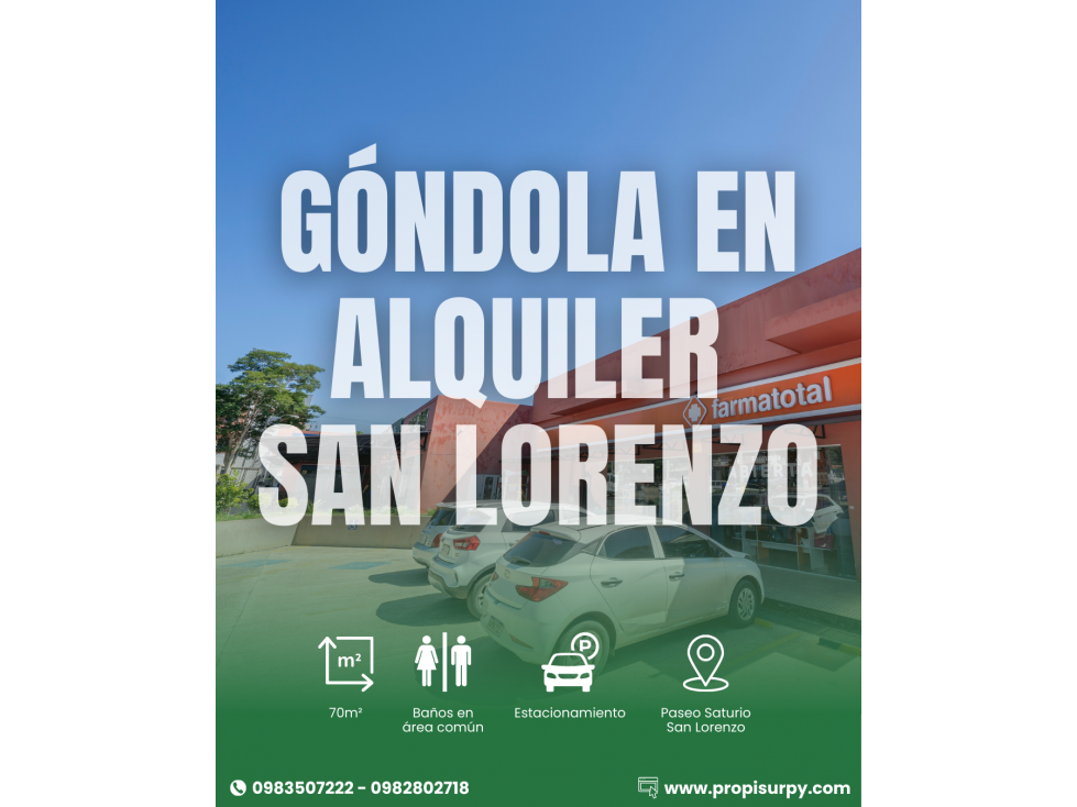 ALQUILER DE ESPACIO PARA GÓNDOLA - SAN LORENZO - 1
