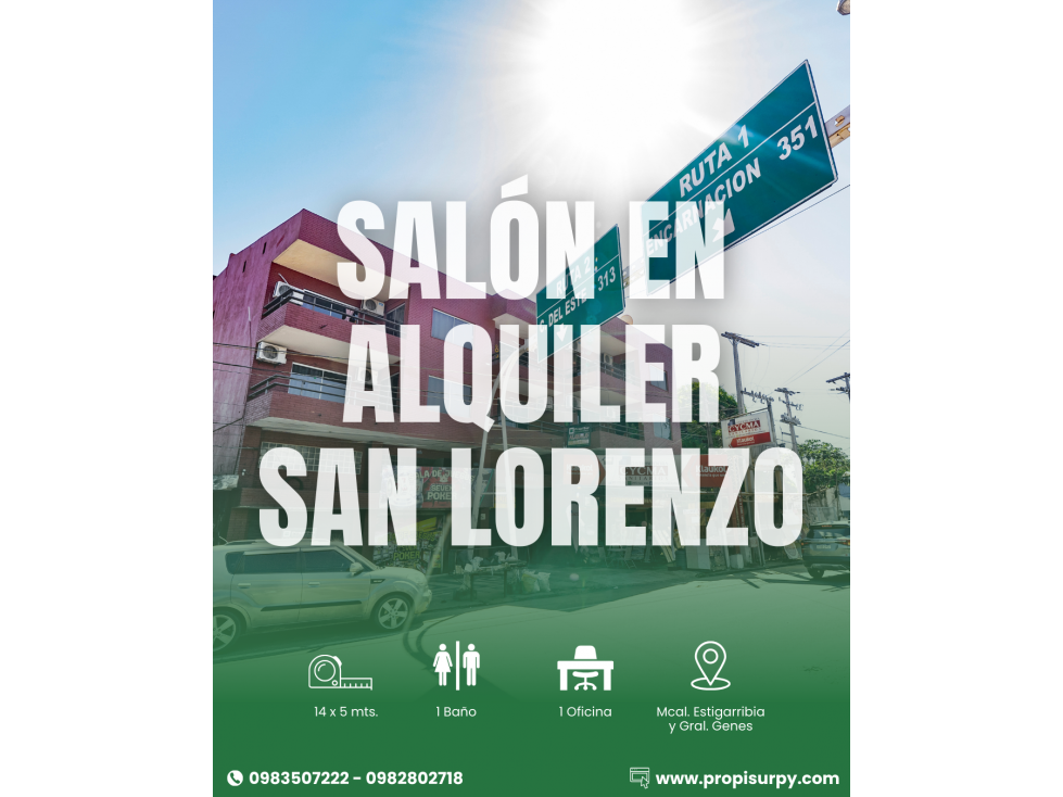 HERMOSO SALÓN EN SAN LORENZO - 1