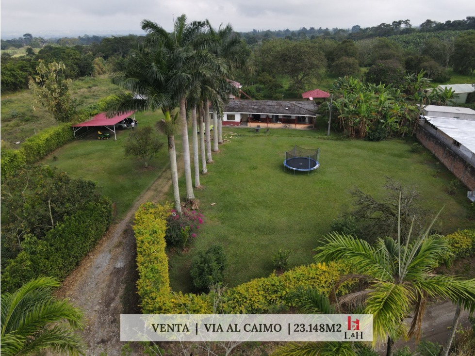 Lote con casa en venta via al Caimo
