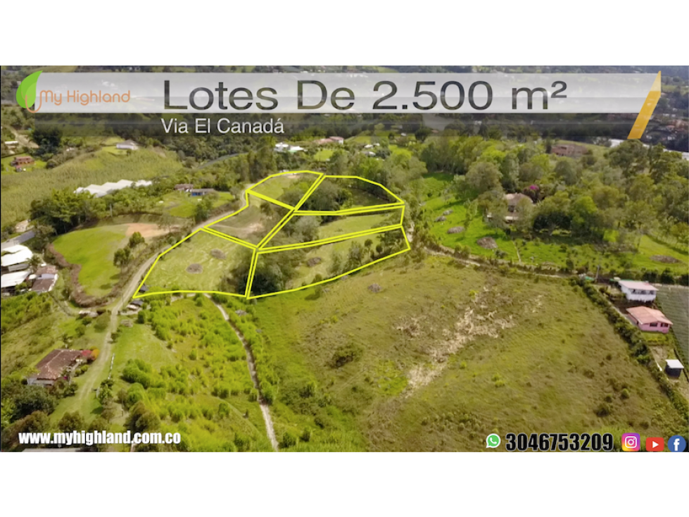LOTES 2 500 m² VIA EL CANADA - 3