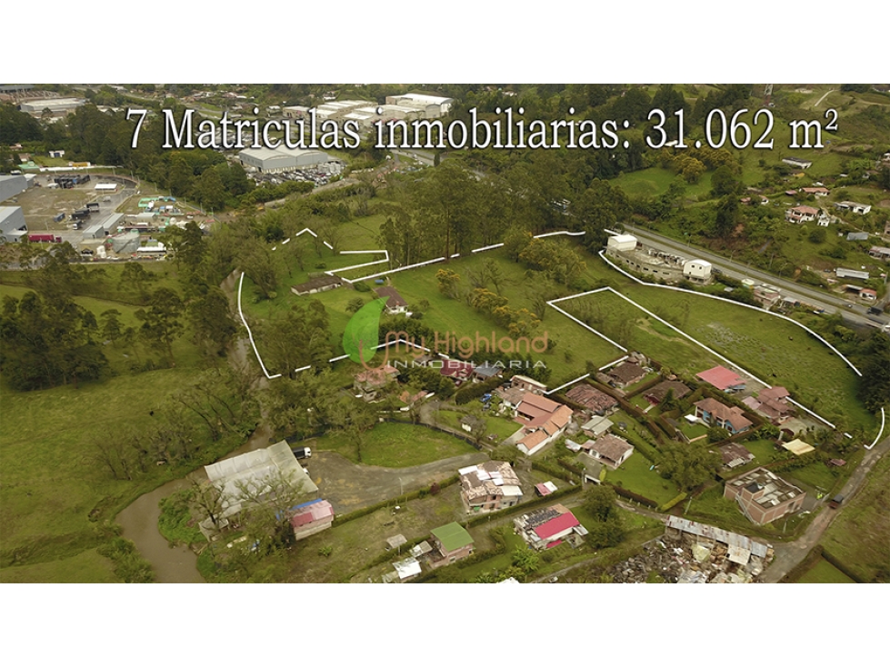 Lote Industrial 31.062 m² Autopista Medellín Guarne