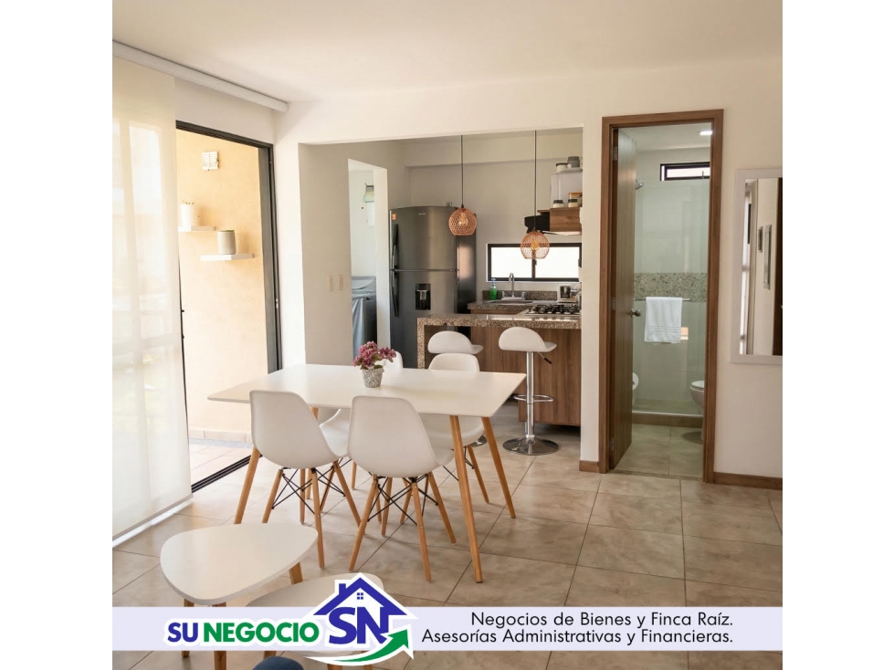 APTO AMOBLADO EN RESERVA DE LA COLINA APARTASOLES EN LA TEBAIDA Q. — foto 3