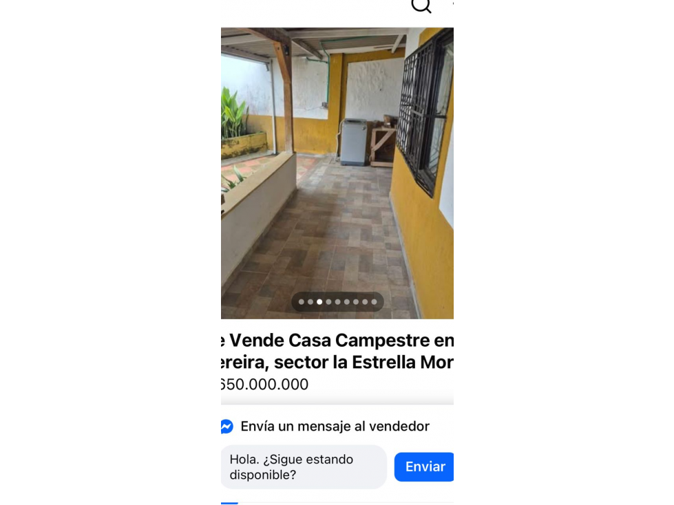 SE VENDE CASA CAMPESTRE LA BELLA ESTRELLA MORRON ARE 1000 ESCRITURA — foto 5