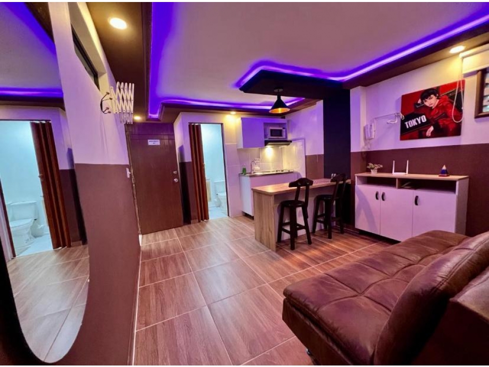 Apartaestudio amoblado en arriendo centro de Medellín