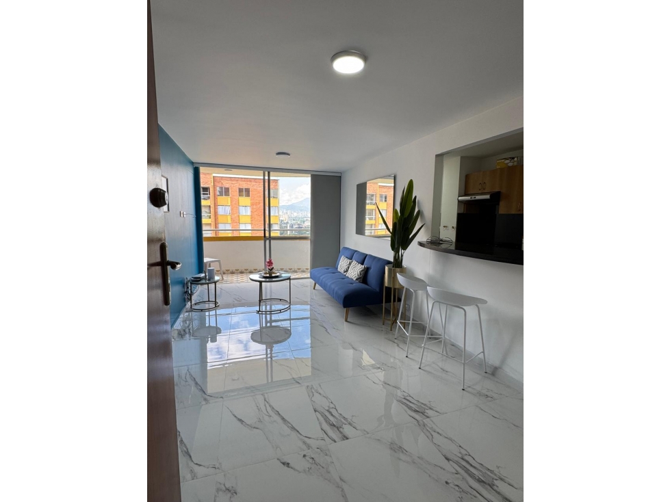 Apartamento amoblado en arriendo en Poblado