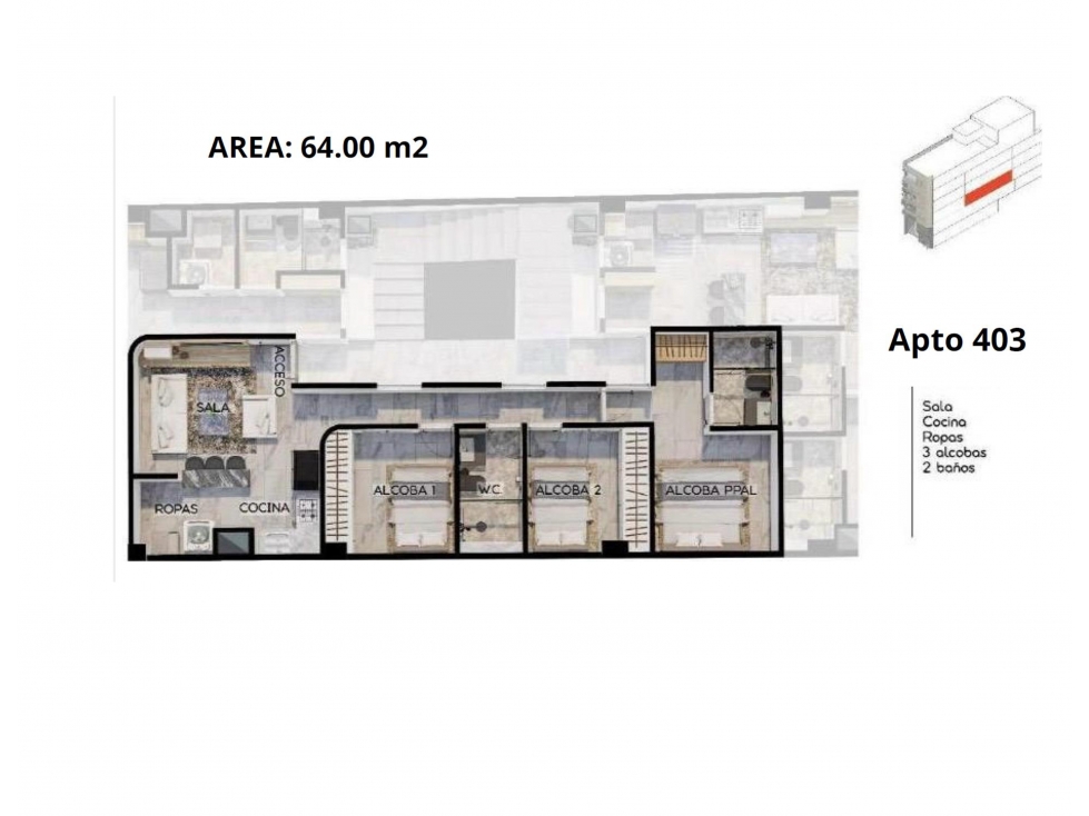 Apartamento nuevo en venta en Aranjuez 64m2