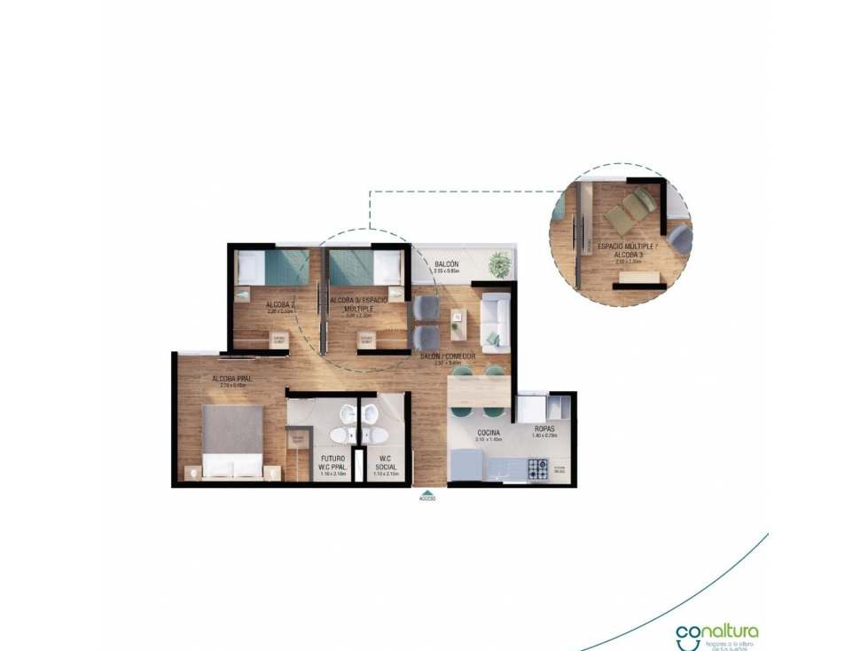 venta de apartamento en Bello para remodelar — foto 3