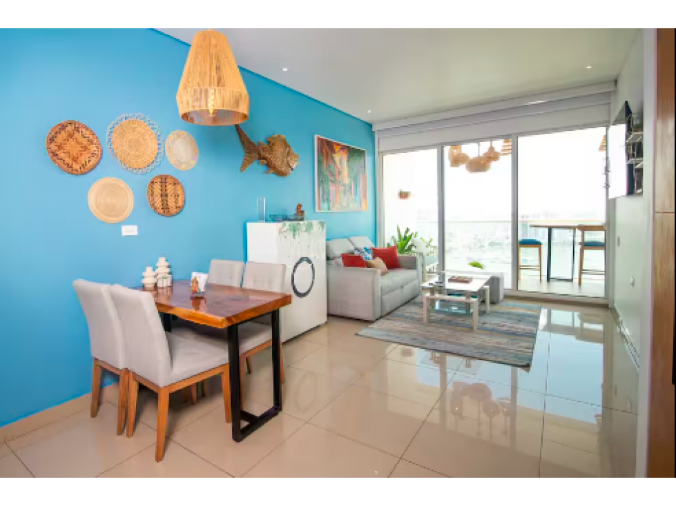Se vende apartamento amoblado, para uso mixto, Bocagrande, Cartagena — foto 2