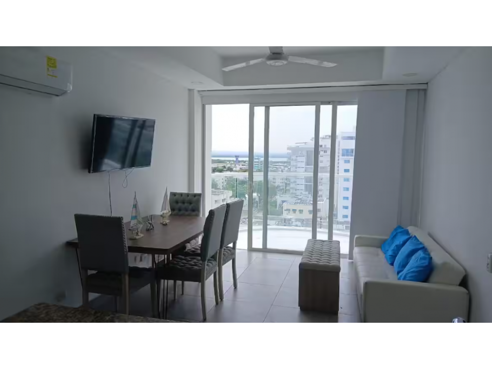 Se vende apartamento amoblado en Crespo, Cartagena de indias