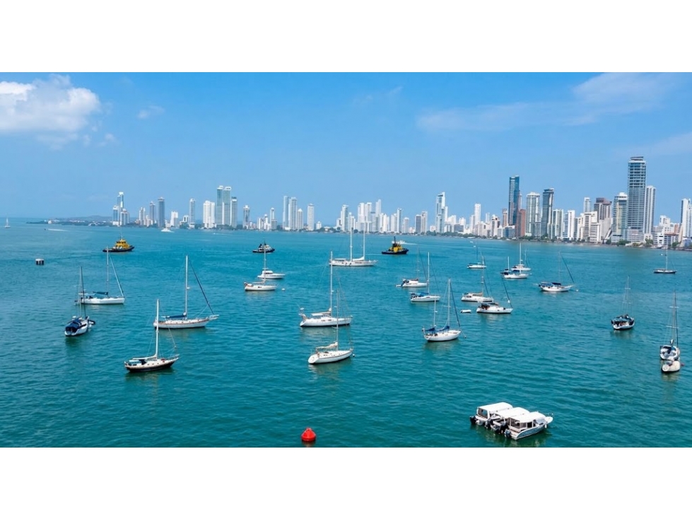 Se arrienda apartamento sobre la Bahía, en Manga, Cartagena