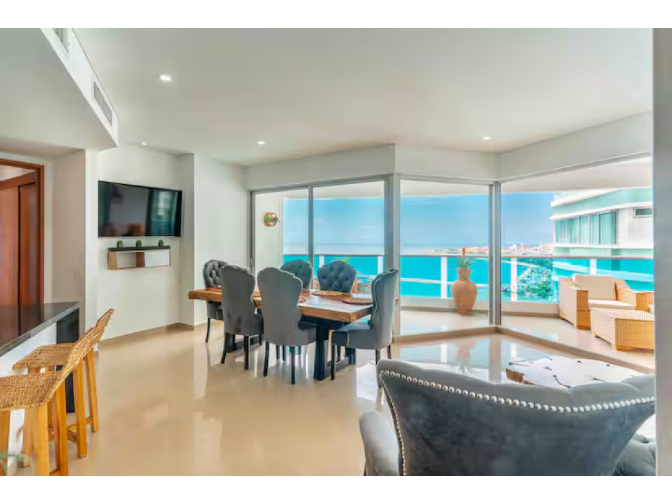 Se vende apartamento amoblado, para uso mixto, Bocagrande, Cartagena — foto 2