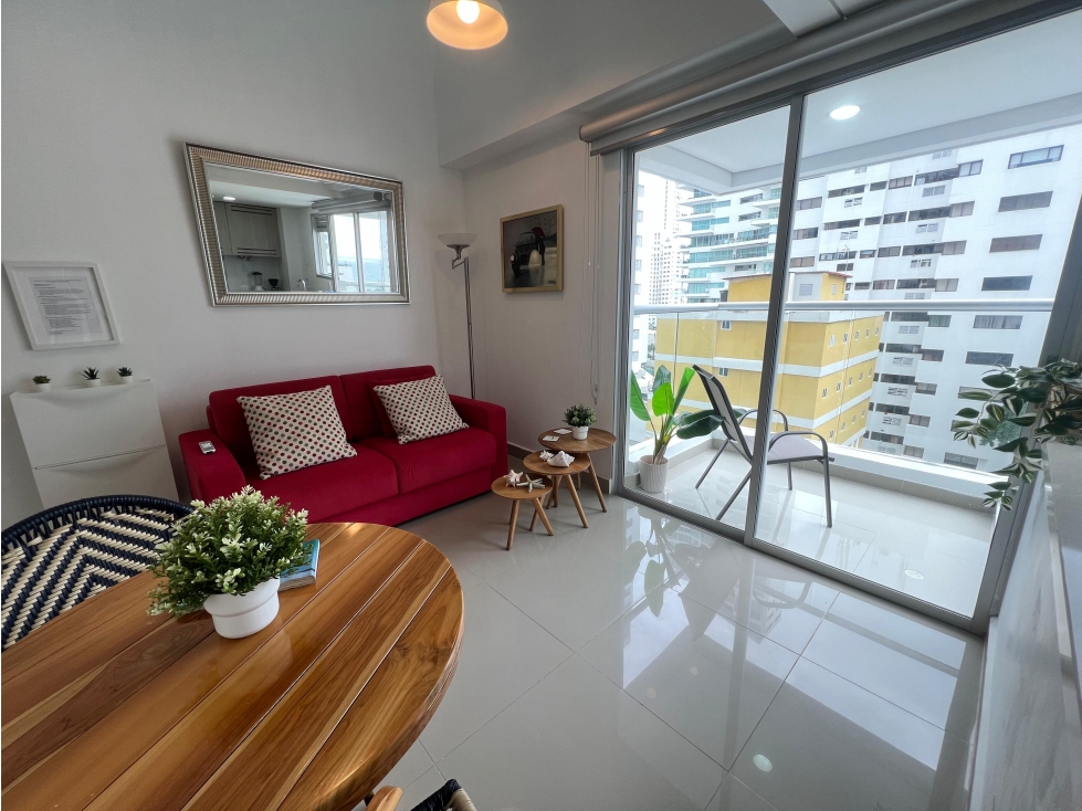 Se arrienda apartamento amoblado, uso mixto en Bocagrande, Cartagena