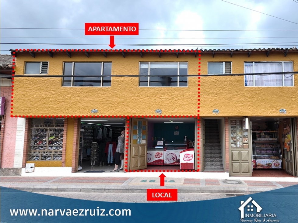 En Venta Casa Urbana con Apartamento y Local en Tabio — foto 2