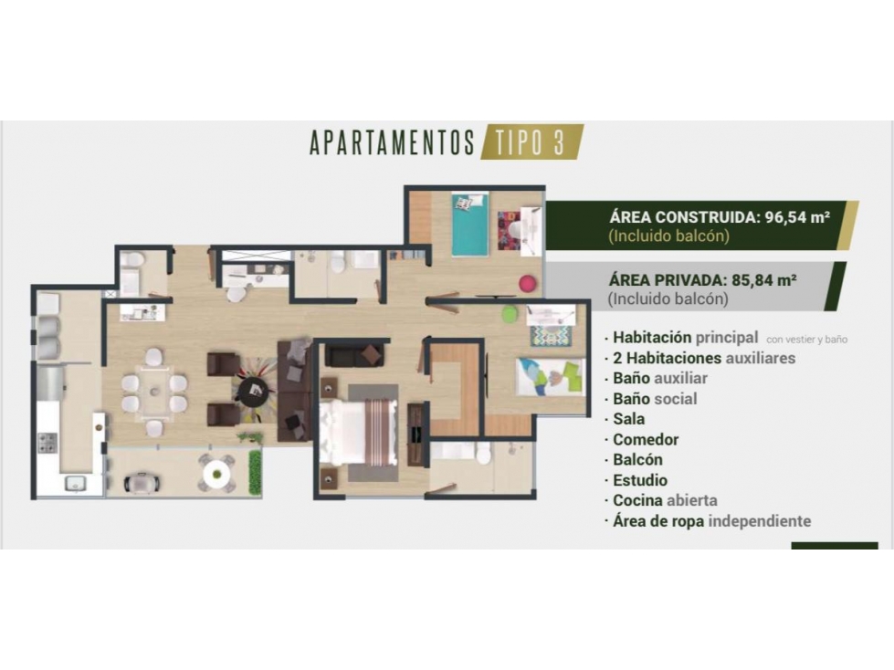 VENTA APARTAMENTO SECTOR EXPOFERIAS