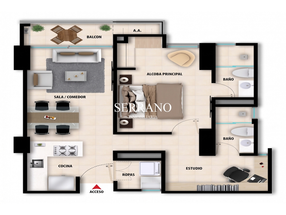 APARTAESTUDIO EN VENTA EN CITY CENTER PUERTA DEL SOL — foto 2
