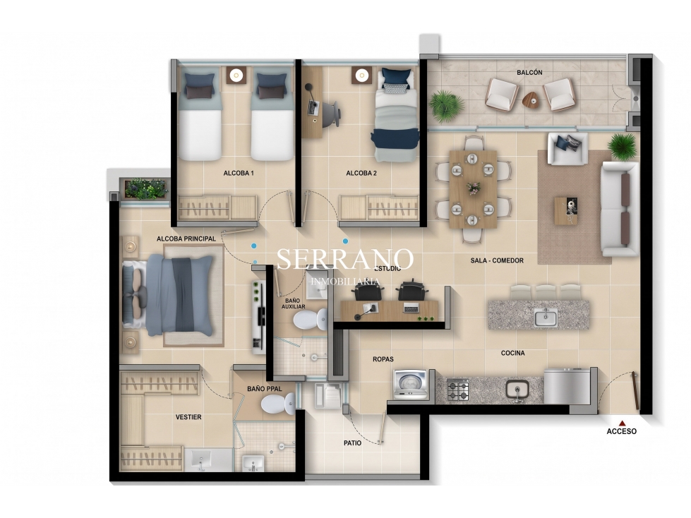 APARTAMENTO EN VENTA EN BOSQUES DEL HATO RIO DEL HATO PIEDECUESTA — foto 2