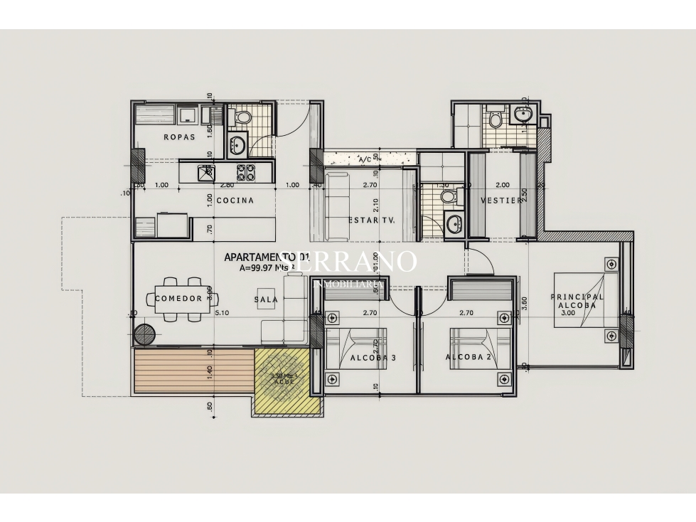 APARTAMENTO EN VENTA EN BOSCO VERTICAL MEJORAS PUBLICAS ORIENTAL — foto 2