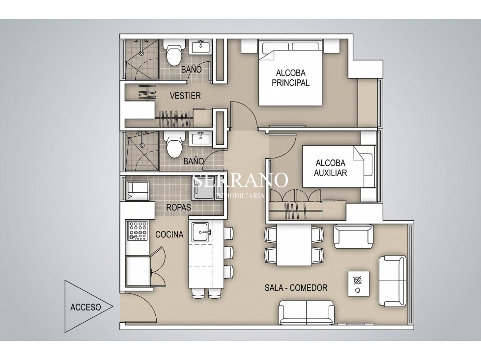 APARTAMENTO EN VENTA EN AMARI ALVAREZ ORIENTAL BUCARAMANGA — foto 2