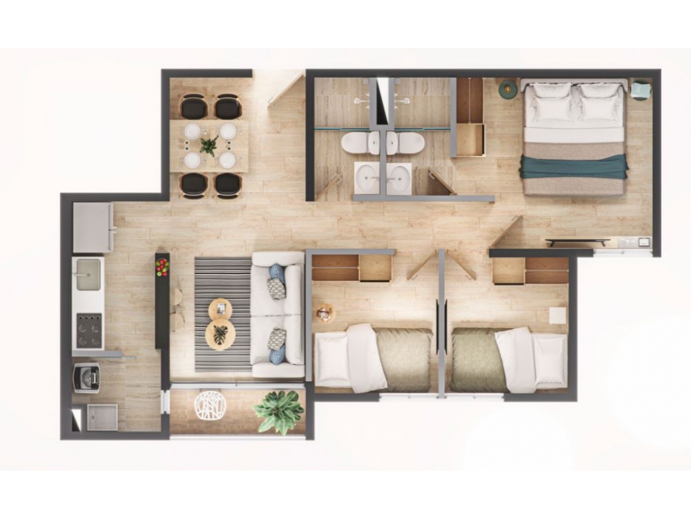 Venta de apartamento en urbanización Kuo Sabaneta