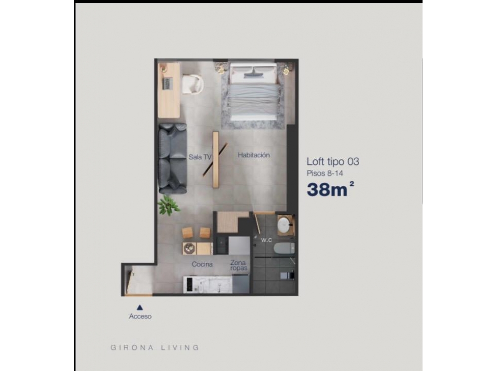 Apartaestudio en Venta en Laureles