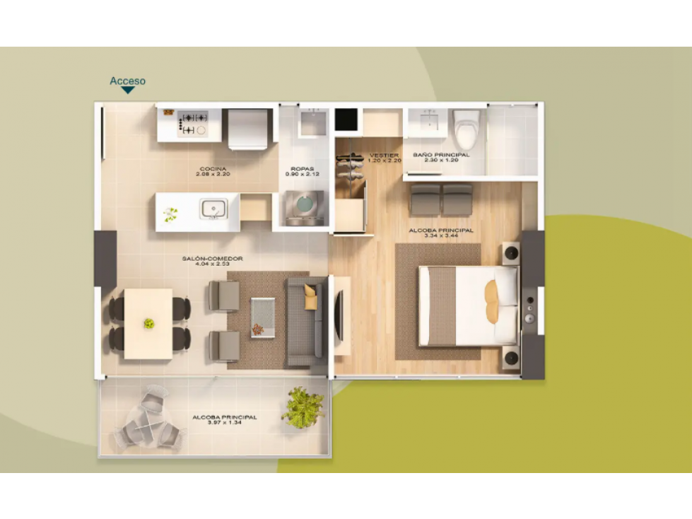 Apartamento en Venta en Sabaneta en sesión de derechos — foto 5