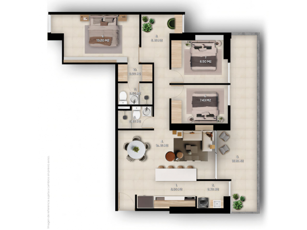 Apartamento en Venta en Sabaneta